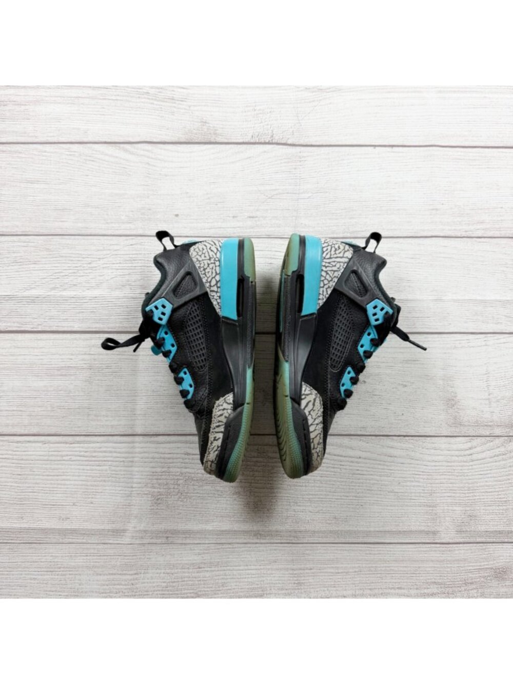 Nike Air Jordan Spizike Low Black Gamma Blue Sneakers FQ3950-005 Youth 4.5Y - Picture 3 of 6